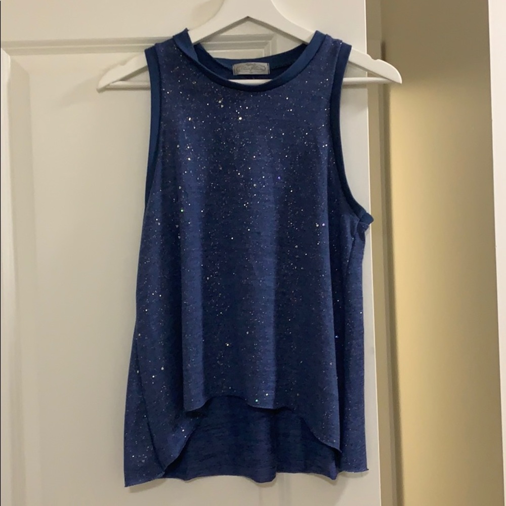 Sparkly blue top - one size